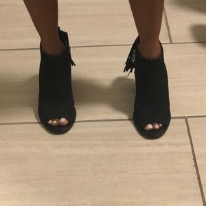 Vince Camuto black booties